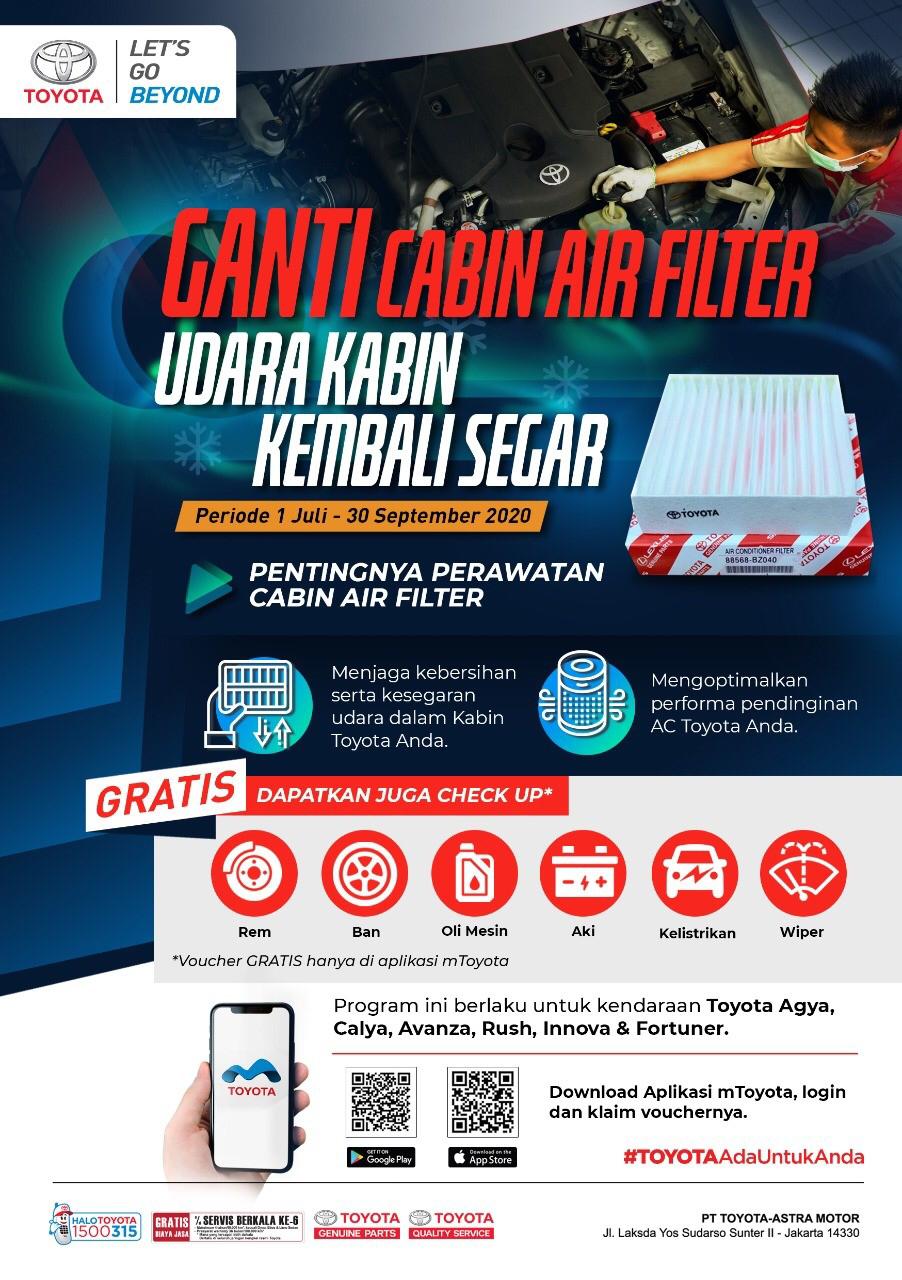 Program Free Check Up dengan Penggantian Cabin Air Filter
